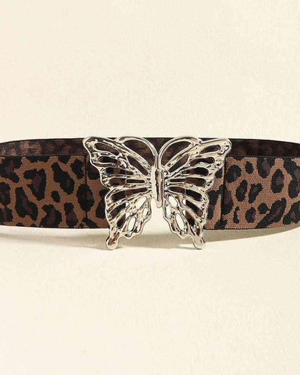 Butterfly Alloy Buckle Elastic Belt