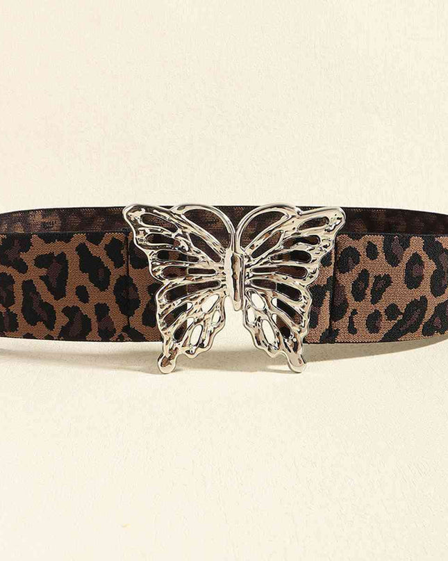 Butterfly Alloy Buckle Elastic Belt