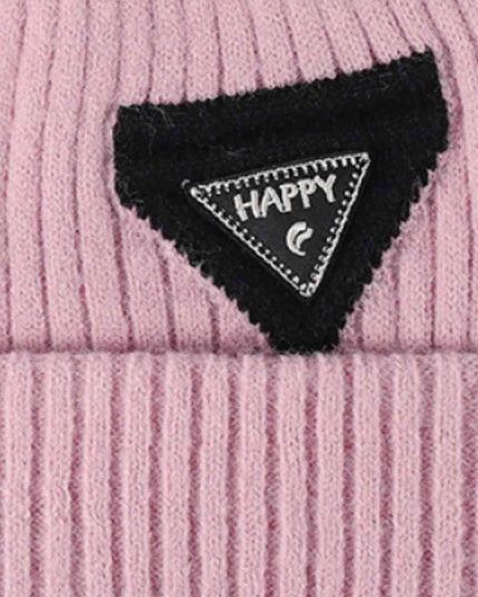 HAPPY Contrast Beanie