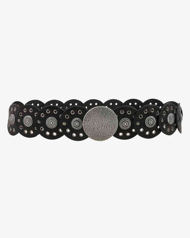 Round Shape PU Leather Belt