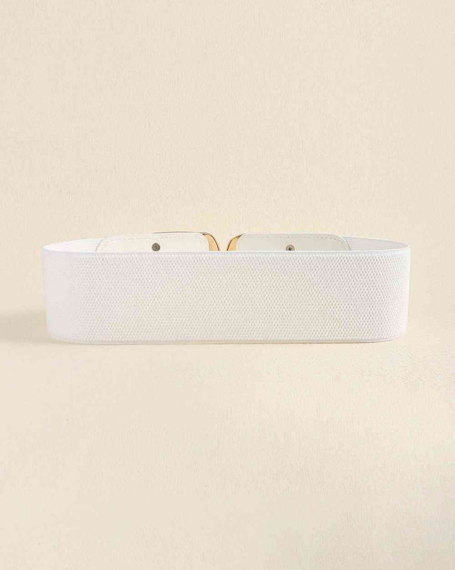 Zinc Alloy Buckle Elastic Wide Belt
