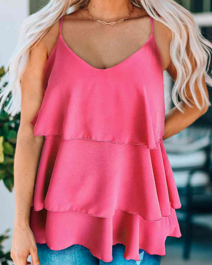 Layered Adjustable Strap Cami