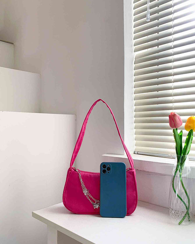 Butterfly Charm Polyester Hand Bag