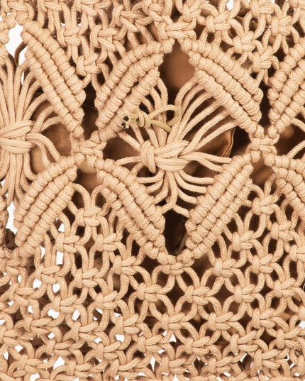 Fame Woven Handbag with Tassel