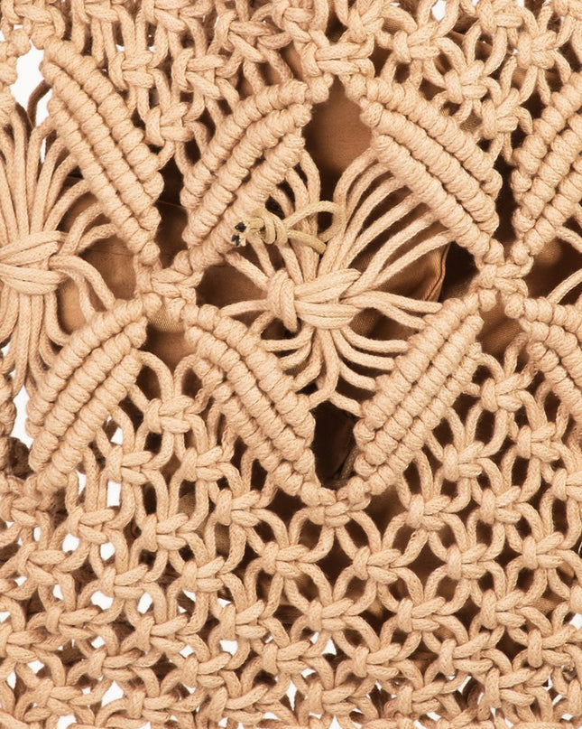 Fame Woven Handbag with Tassel
