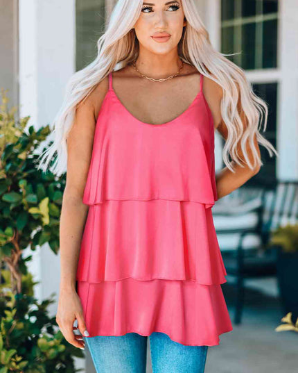 Layered Adjustable Strap Cami