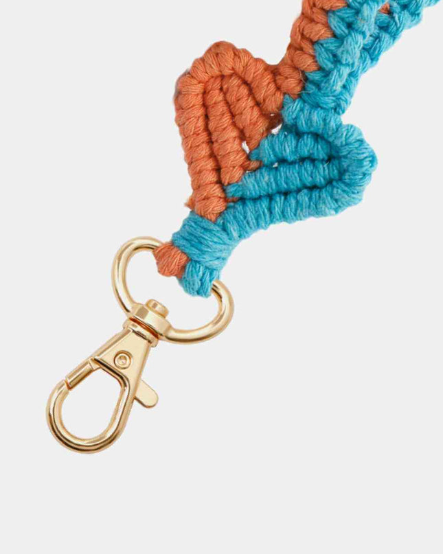 Heart Shape Macrame Key Chain