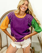 PURPLE/MUSTARD/GREEN