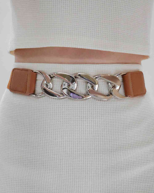 Chain Detail Elastic Belt