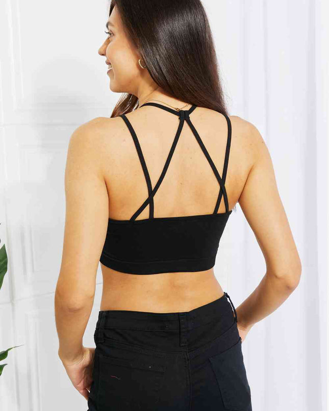 Zenana Romantic Night Full Size Lace Cutout Bralette