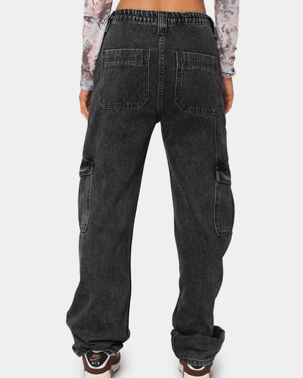 Straight Jeans with Pockets
