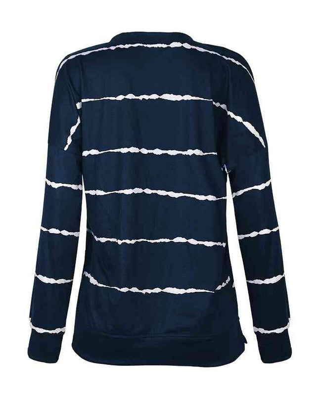 Striped Round Neck T-Shirt