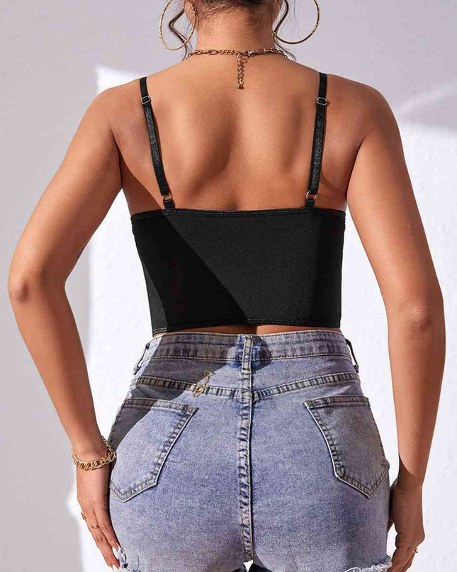 Sweetheart Neck Lace Detail Cami