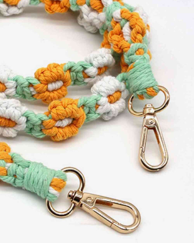 Macrame Flower Lanyard