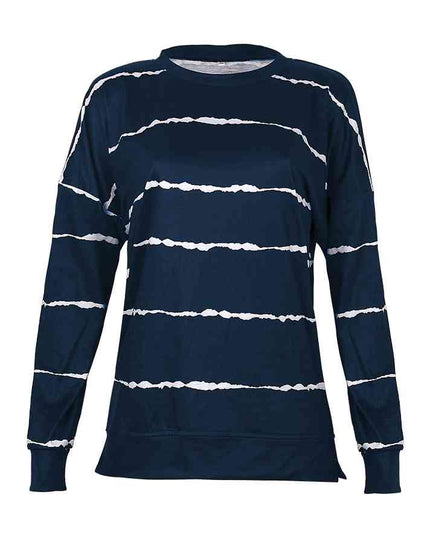 Striped Round Neck T-Shirt