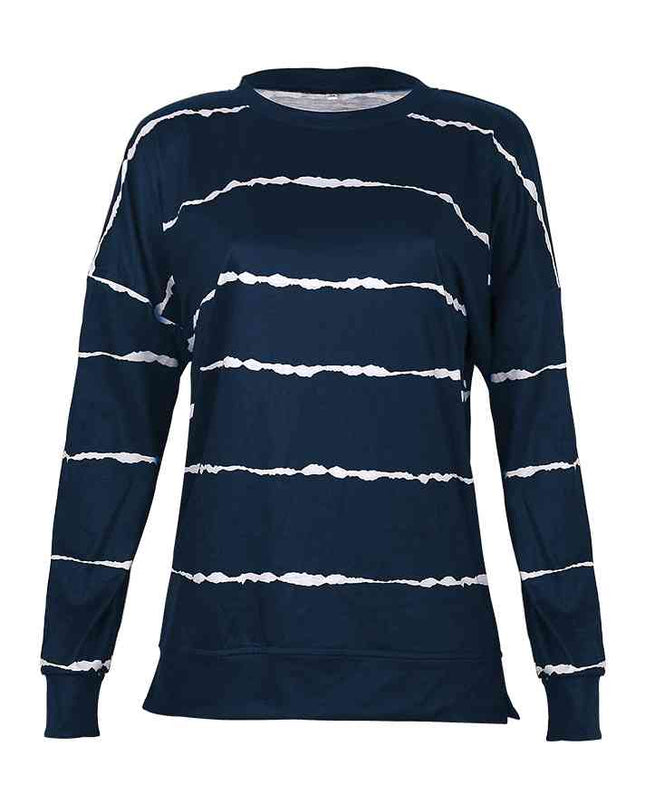 Striped Round Neck T-Shirt