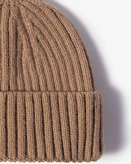 Rib-Knit Cuff Beanie