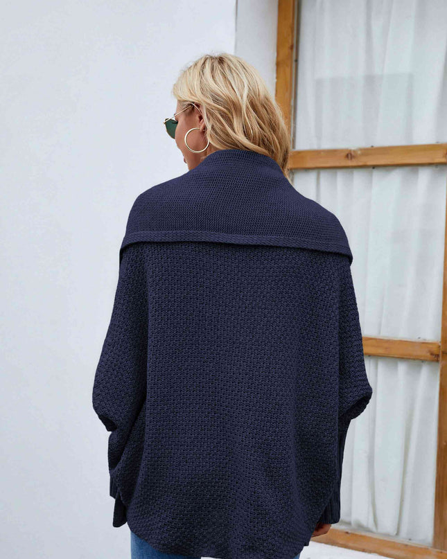 Open Front Long Sleeve Cardigan
