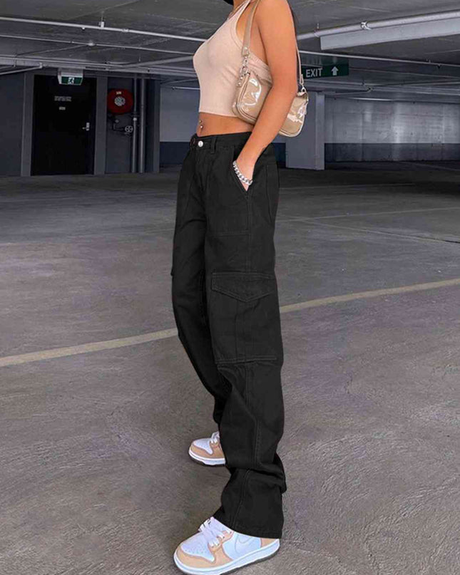 Straight Jeans with Pockets