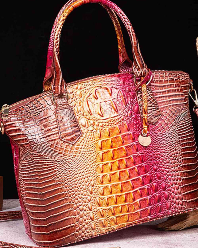 Gradient PU Leather Handbag