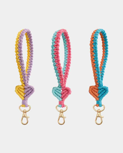 Heart Shape Macrame Key Chain
