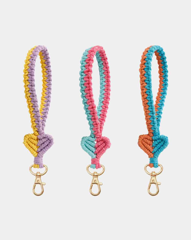 Heart Shape Macrame Key Chain