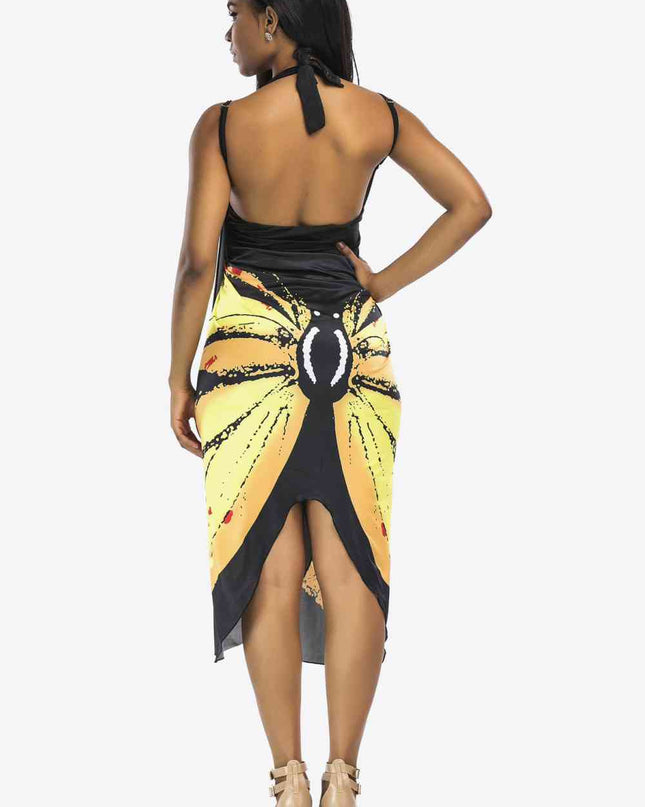Butterfly Spaghetti Strap Cover Up