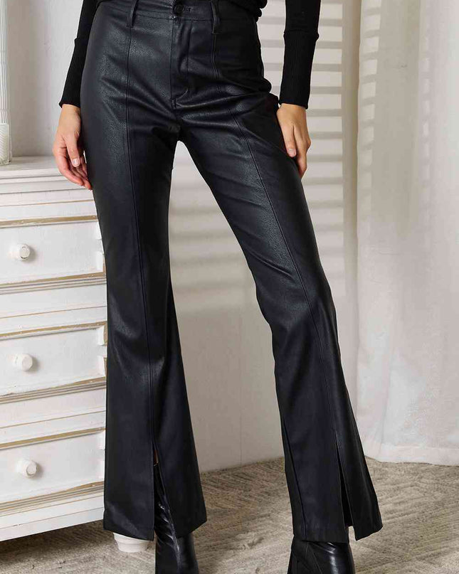 Kancan Slit Flare Leg Pants