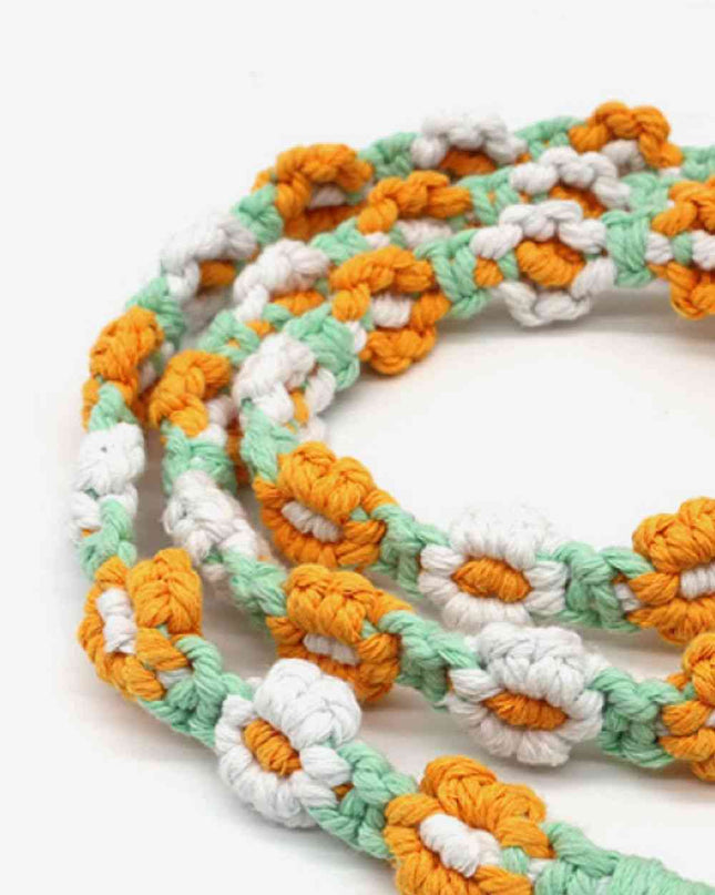 Macrame Flower Lanyard