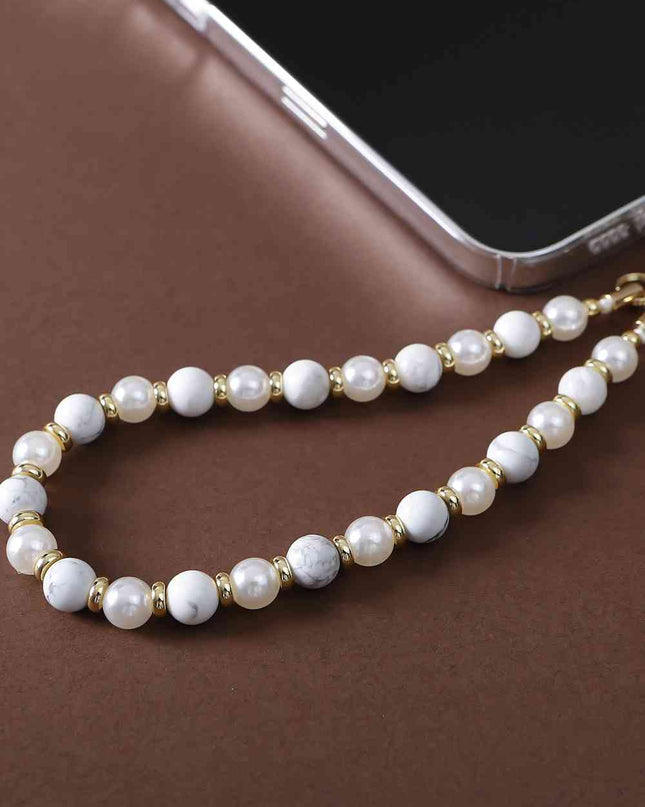 Natural Stone Beads Key Chain