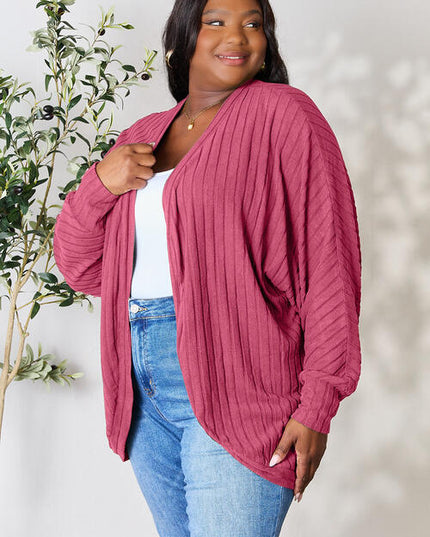 Basic Bae Full Size Ribbed Cocoon Cardigan
