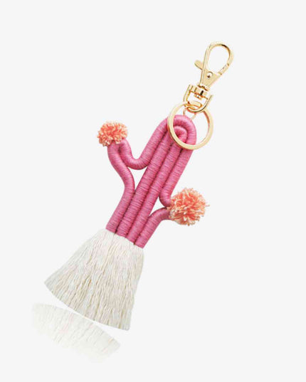 Cactus Keychain with Fringe