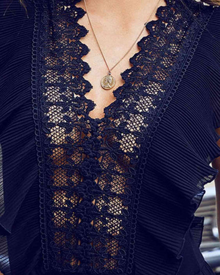 Cutout V-Neck Sleeveless Bodysuit