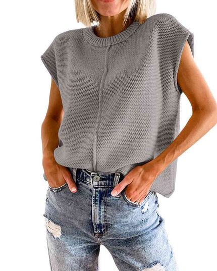 Cap Sleeve Sweater Vest