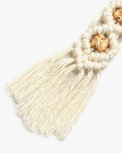 Assorted 4-Pack Handmade Macrame Fringe Keychain