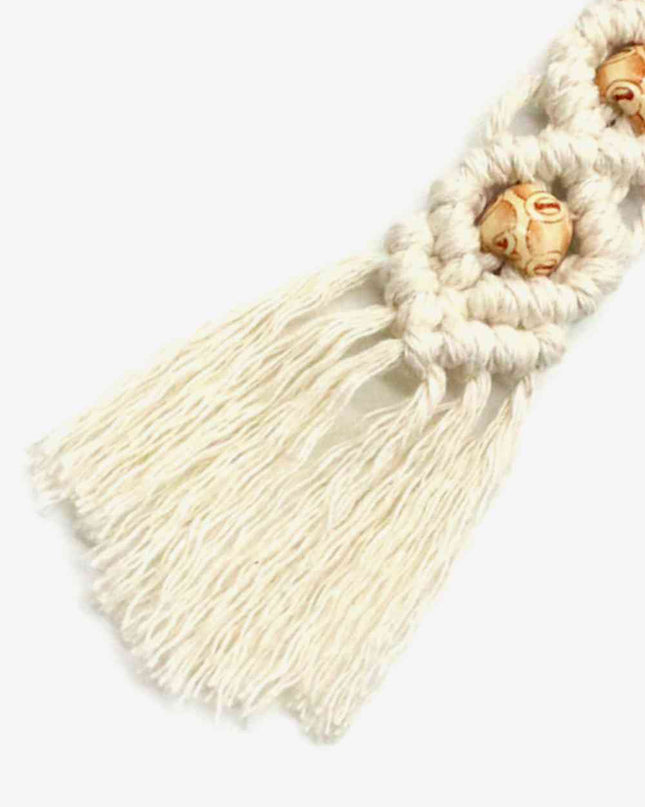 Assorted 4-Pack Handmade Macrame Fringe Keychain