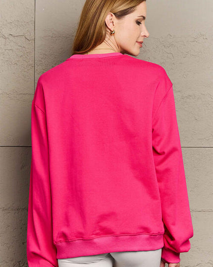 Simply Love Full Size JINGLE ALL THE WAY Long Sleeve Sweatshirt