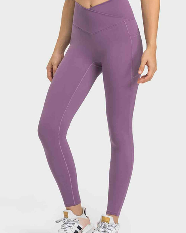 V-Waist Yoga Leggings with Pockets