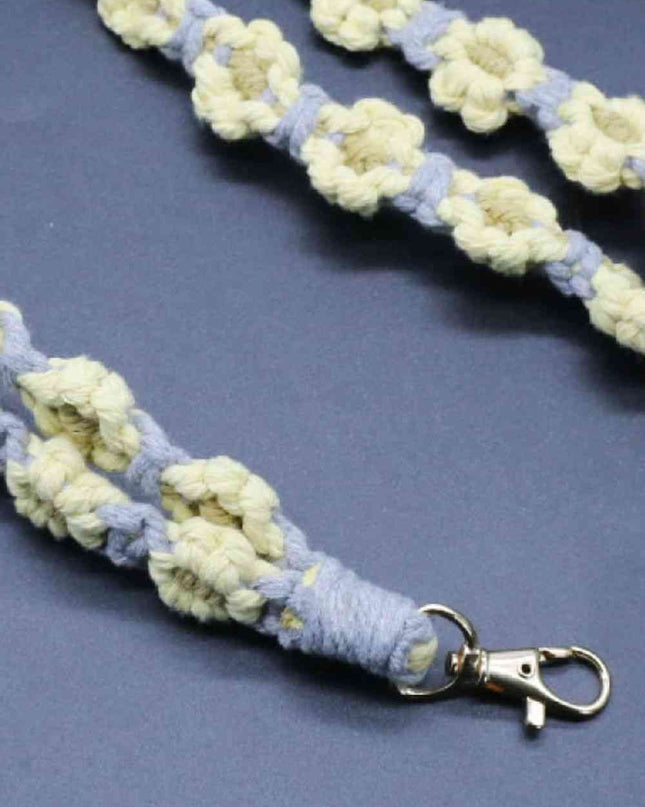Flower Macrame Phone Lanyard