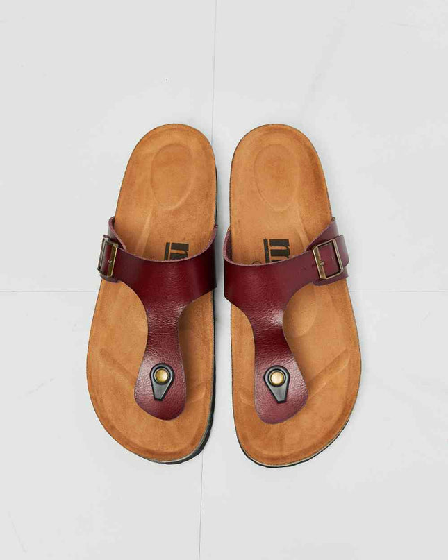 MMShoes Drift Away T-Strap Flip-Flop in Brown