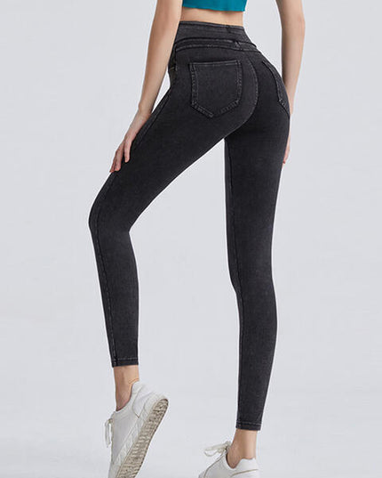Wide Waistband Sports Leggings