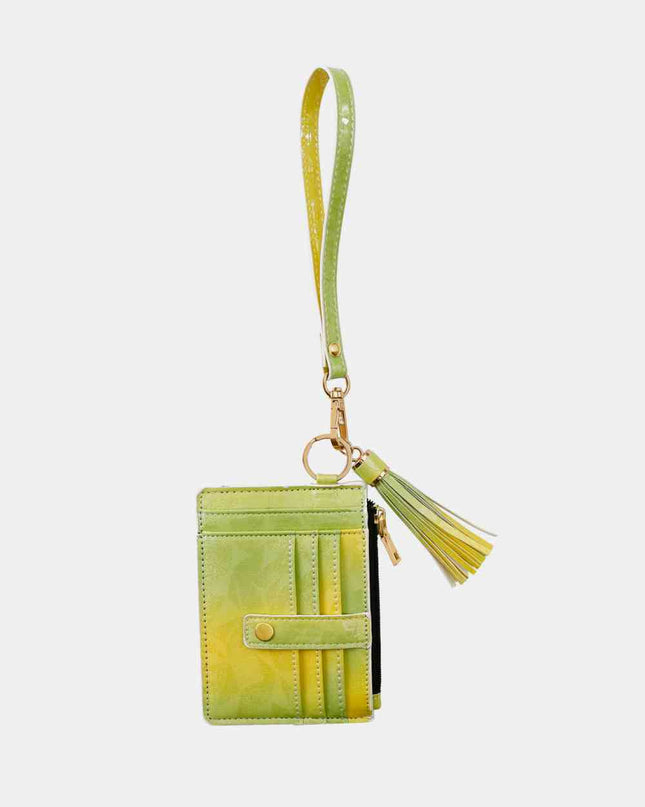 Printed Tassel Keychain with Wallet