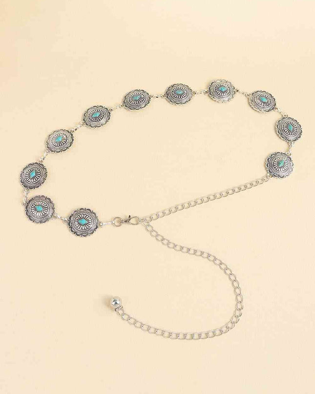 Vintage Turquoise Alloy Belt
