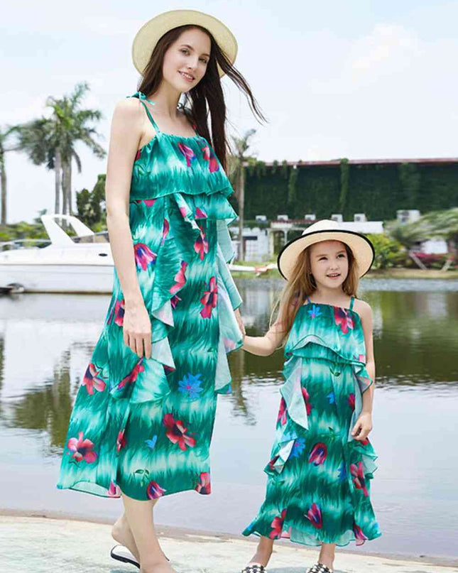 Women Floral Ruffled Dress