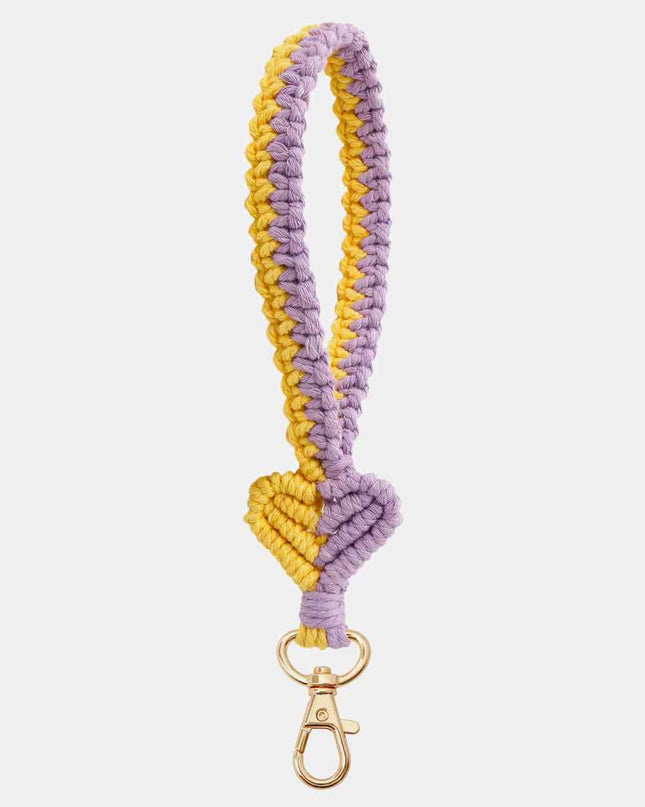 Heart Shape Macrame Key Chain