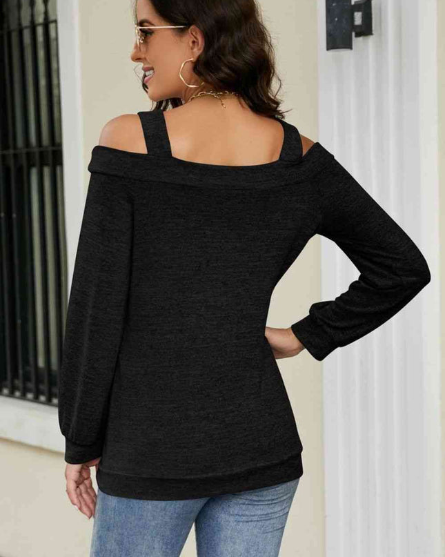 Cutout Cold-Shoulder Top