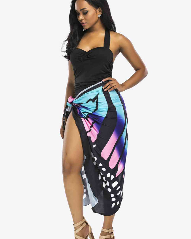 Butterfly Spaghetti Strap Cover Up