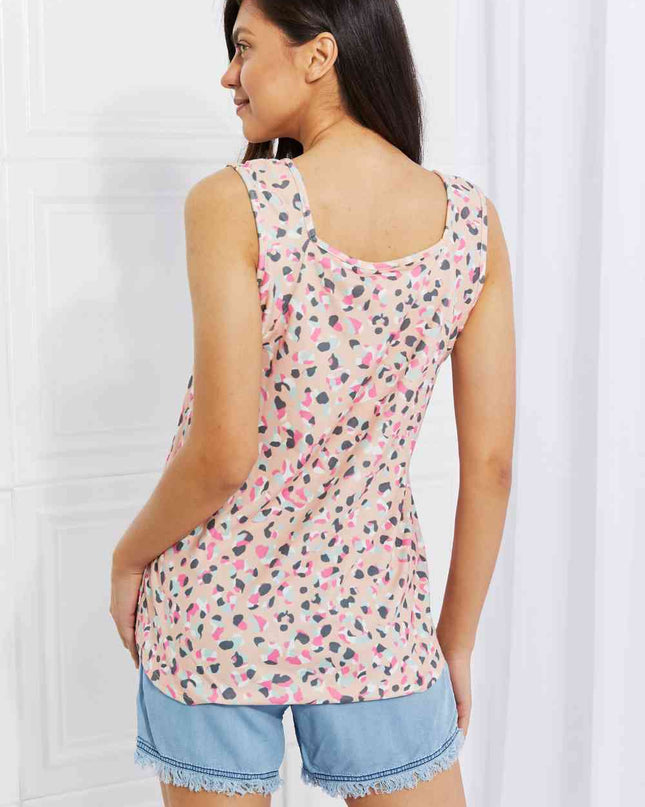 Heimish Full Size Printed Sleeveless Top
