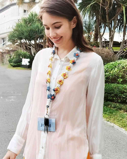 Floral Lanyard Key Chain