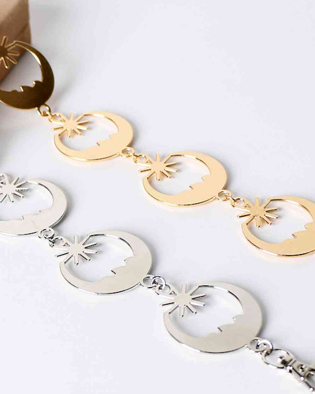 Sun and Moon Alloy Belt